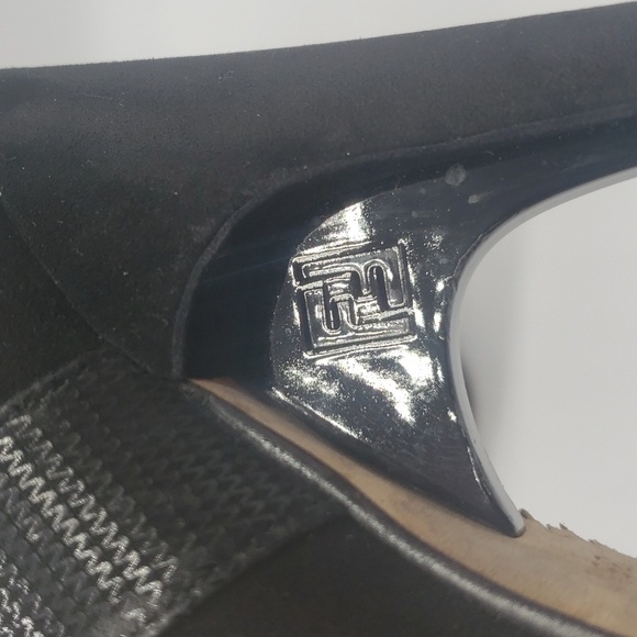 934- FENDI Women's Platform Ankle Booties Made in Italy 36 1/2 EU 6 US - Picture 8 of 10